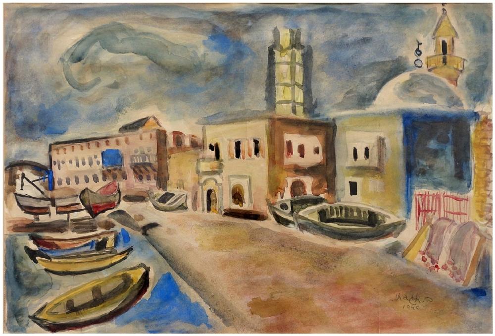 Baruch Agadati comparable auction result: baruch agadati israeli 1895 1976