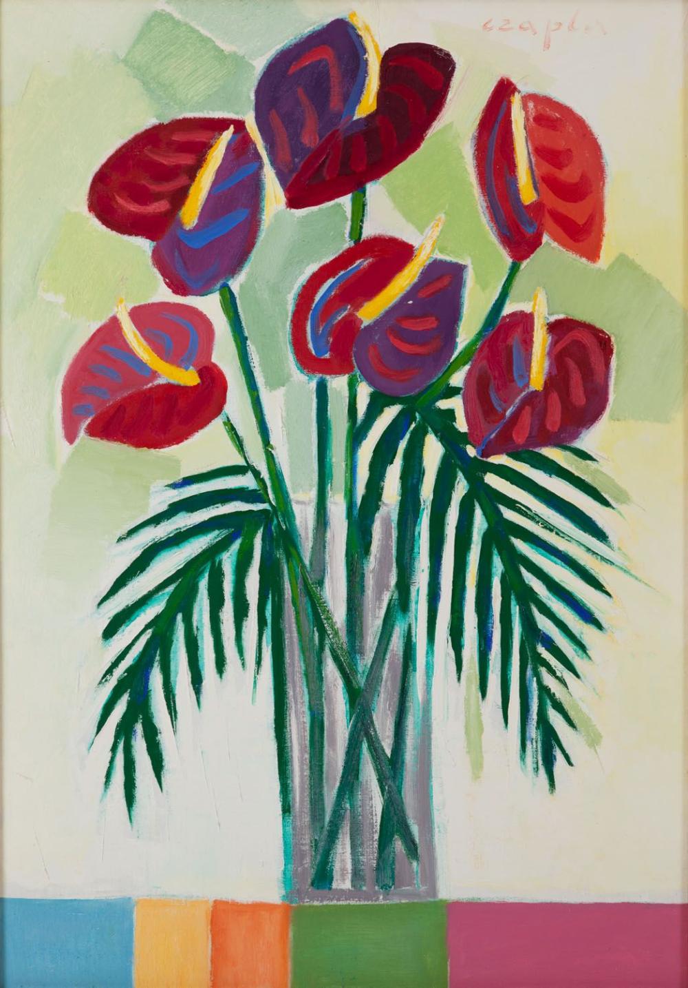 Marian Czapla comparable auction result: marian czapla 1946 2016 anthurium 1997