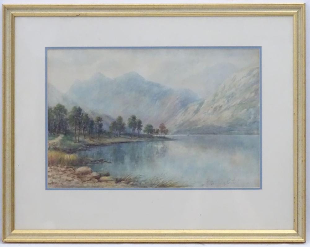 Albert Milton Drinkwater comparable auction result: albert milton drinkwater 1862 1923 watercolour a loch in the highlands