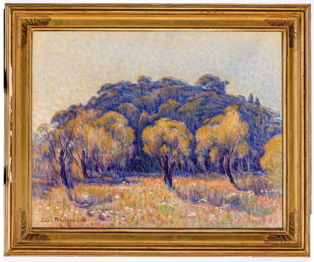 Louis Rheiner comparable auction result: louis rheiner 1863 1924 paysage pastel sur papier sign et dat 50x64 cm
