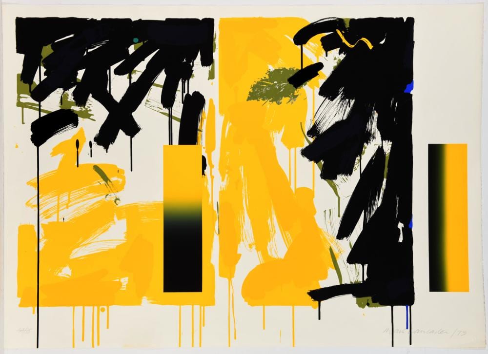 Mark Lancaster comparable auction result: mark lancaster silkscreen 1973