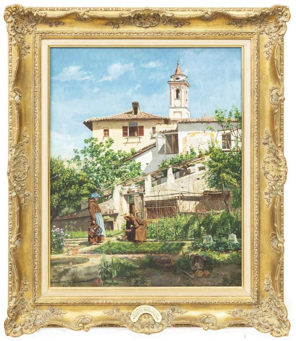 Charles Meissonier comparable auction result: jean charles meissonier d 1917 friar s garden