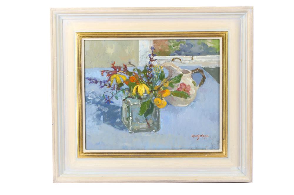 Mary Jackson comparable auction result: mary jackson british b 1936 yellow clematis