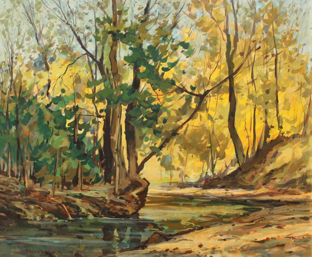 Frederick Wildermuth Rigley comparable auction result: fred rigley through the woods
