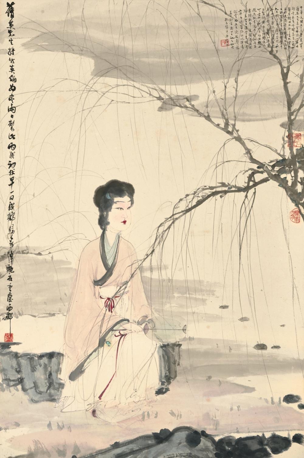 FU BAOSHI | Lady by the Willows comparable sale