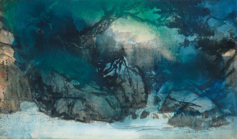 Zhang Daqian (CHANG DAI-CHIEN, 1899-1983) | Mighty Pine by Autumn Water comparable sale