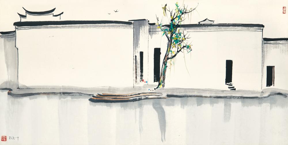 Wu Guanzhong | Two Swallows comparable sale