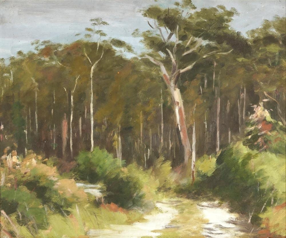Albert Rydge comparable auction result: albert rydge 1903 1971 bush track 36 5 x 44 5cm