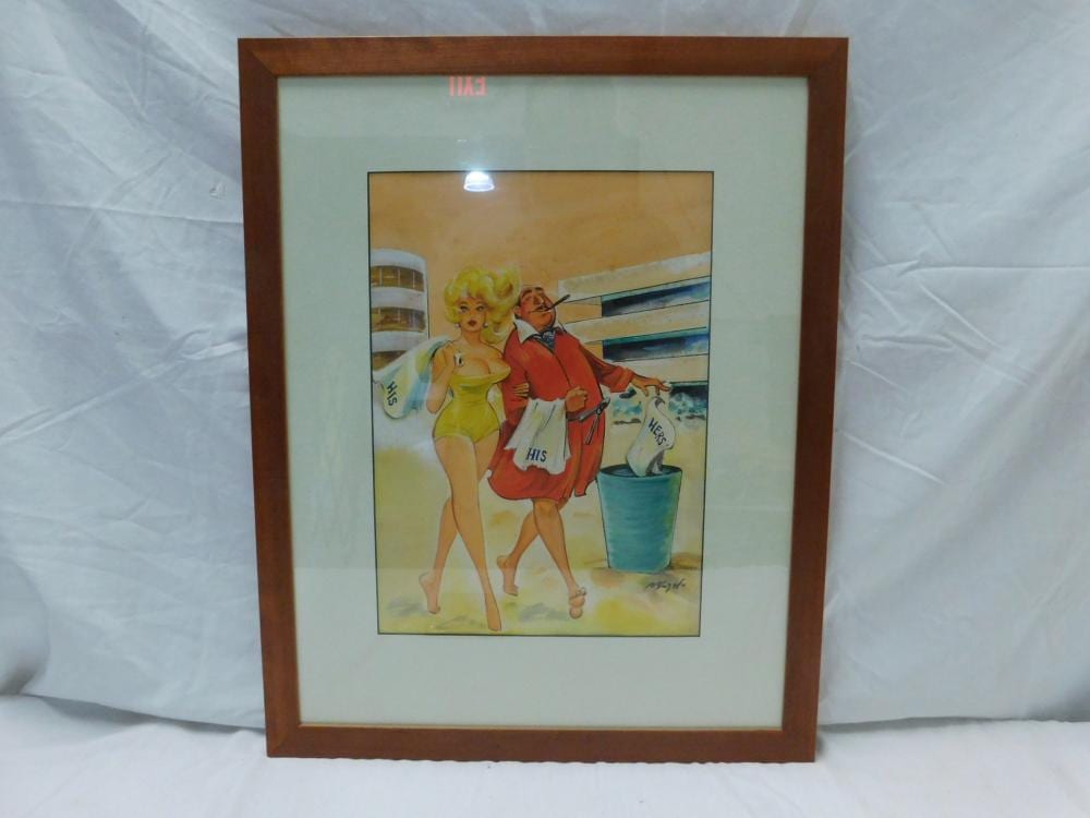 Bill Wenzel comparable auction result: bill wenzel mister mistress original art