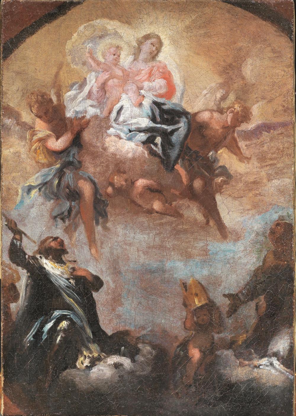 Alessandro Gherardini comparable auction result: alessandro gherardini firenze 1655 livorno 1727 la visione di san