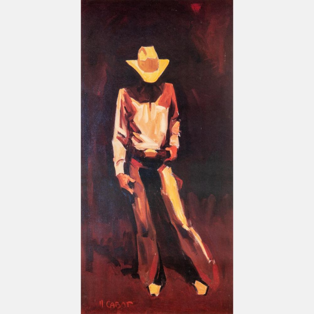 Hugh Cabot comparable auction result: hugh cabot american 1930 2005 cowboy lithograph