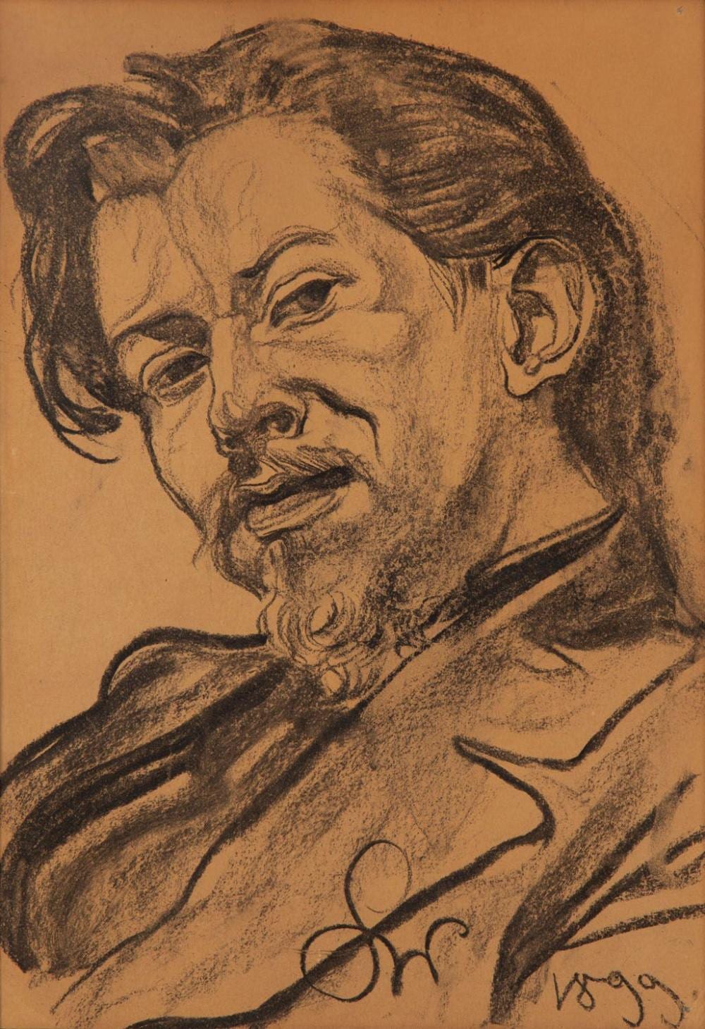 Stanislaw Wyspianski comparable auction result: stanislaw wyspianski 1869 1907 male portrait 1899