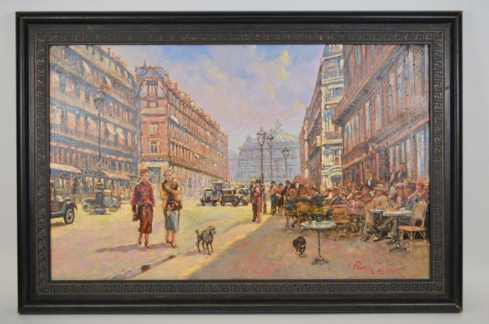 Pierre Guillaume comparable auction result: pierre guillaume netherlands born 1954 oil on board european street scene approx 23 3 4 x 37 in