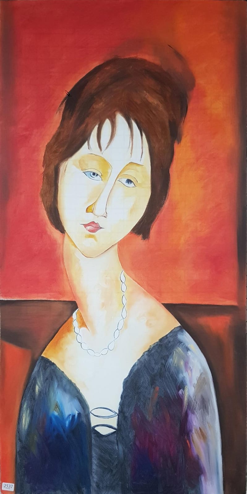 Allan Goddard comparable auction result: allan goddard 1950 2018 muse after modigliani 101 5 x 50 5cm
