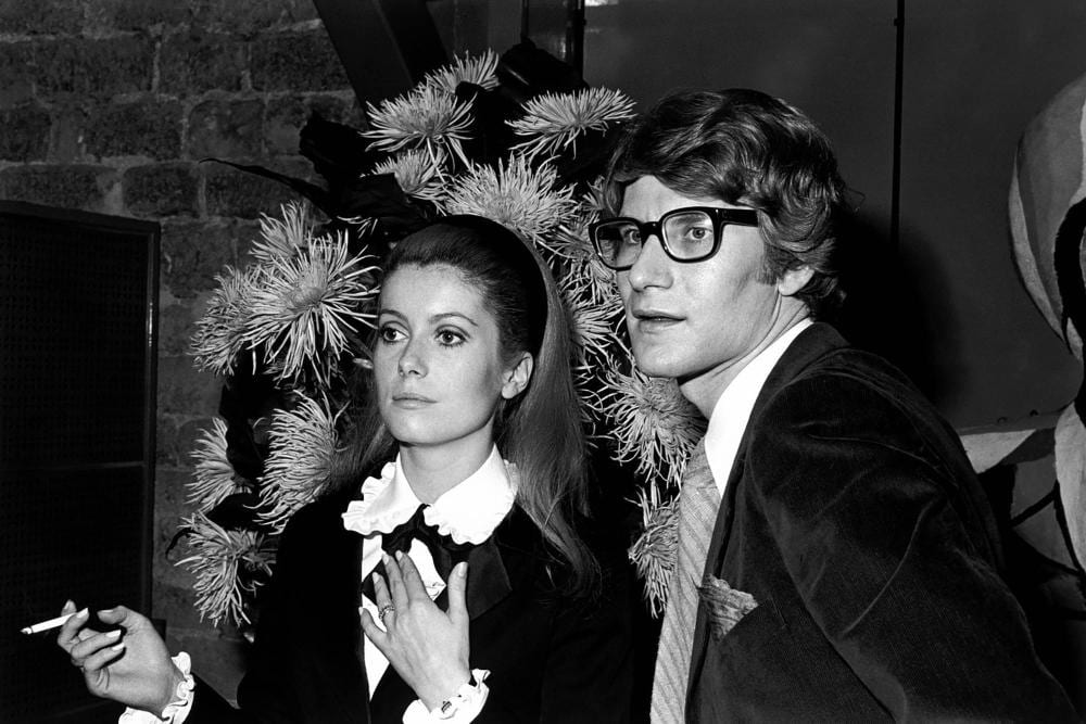 Alain Nogues comparable auction result: alain nogues n en 1937 yves saint laurent et catherine deneuve tirage argentique sign et num rot 7 30