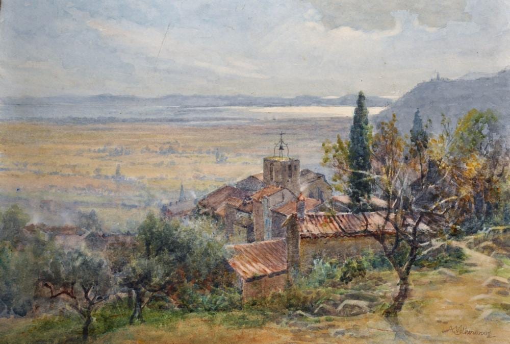 arthur netherwood 1864 1930 british an italianate landscape with a town scene below watercolour signed unframed 13 75 x 19 75 and another by the same hand two 2 · John Nicholson's Fine Art Auctioneers & Valuers · 2019-10-02 Arthur Netherwood comparable auction result: arthur netherwood 1864 1930 british an italianate landscape with a town scene below watercolour signed unframed 13 75 x 19 75 and another by the same hand two 2