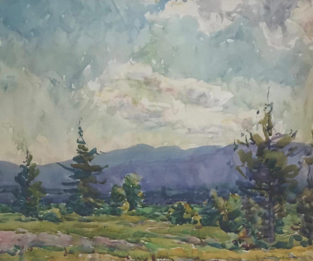 Eliza Draper Gardiner comparable auction result: eliza draper gardiner 1871 1955 landscape watercolor