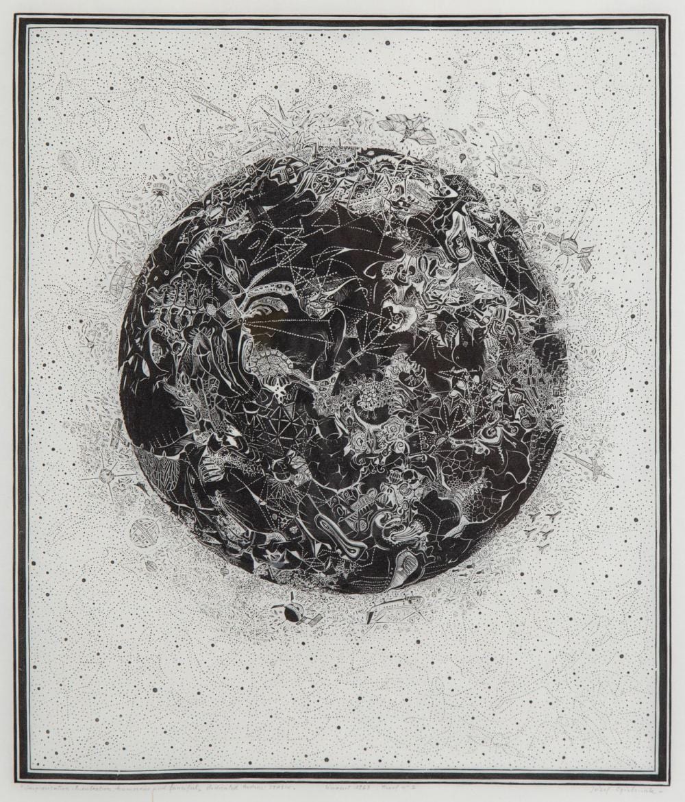 Jozef Gielniak comparable auction result: jozef gielniak 1932 1972 improvisation lucubration humorous and fanciful 1963 r