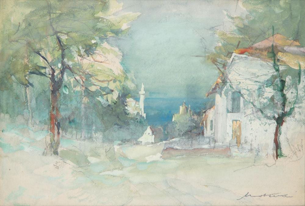 Marian Mokwa comparable auction result: marian mokwa 1889 1987 a small town in turkey