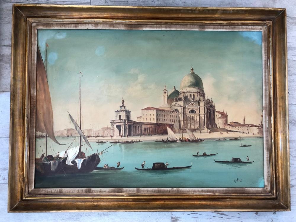 Giancarlo Vitali comparable auction result: giancarlo vitali 1929 italy original oil on canvas