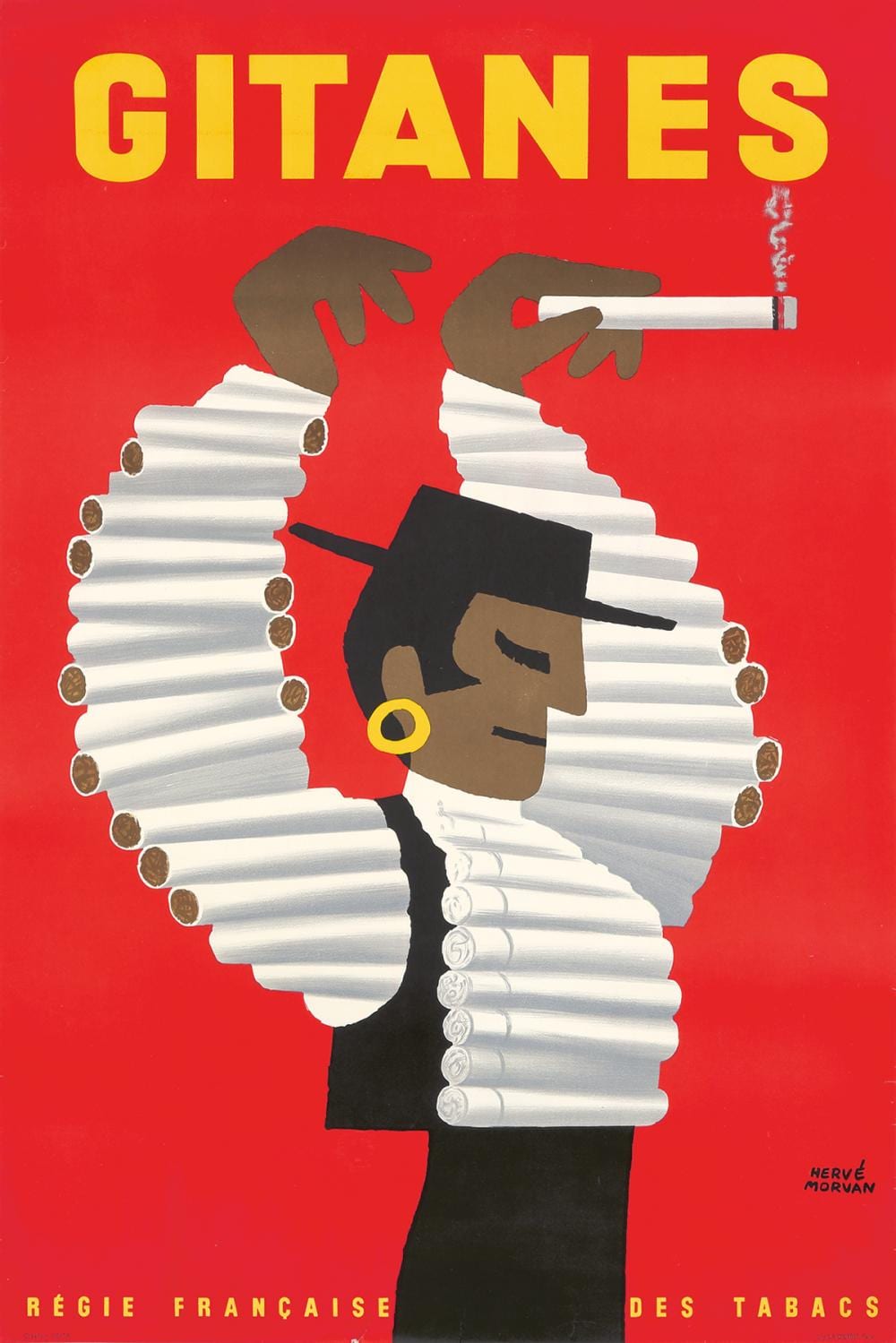 gitanes 1960 · Poster Auctions International Inc · 2019-10-27 Hervé Morvan comparable auction result: gitanes 1960