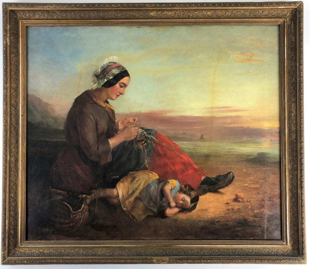 James Curnock comparable auction result: james curnock british 1812 1862 oil on canvas