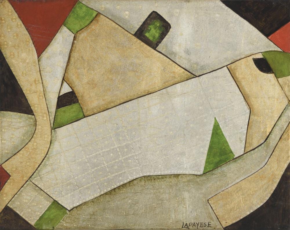 José Lapayese Bruna comparable auction result: jos lapayese bruna calamocha 1899 madrid 1982 townscape encaustic