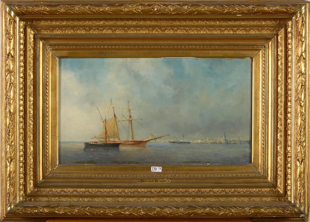 Henri Durand-Brager comparable auction result: tableaux
