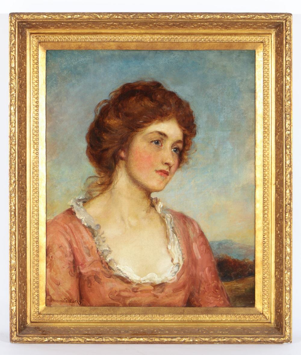 John Hanson Walker comparable auction result: john hanson walker 1844 1933 portrait of a lady