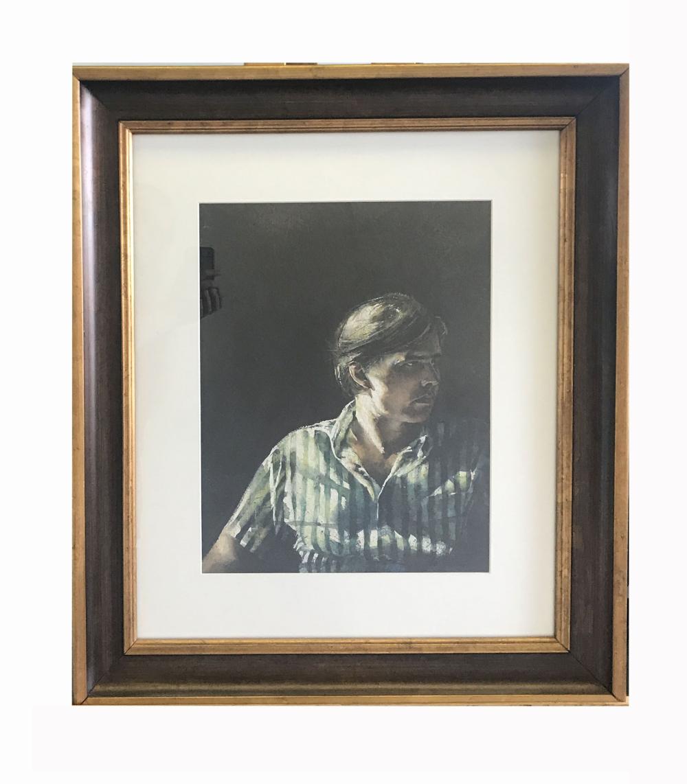 Signed Original Watercolor By Listed Artist Stephen Scott Young "Mark" of "Mark & Quenton" sold by Great Expectations Auction Company, lot 86 — auction record photograph