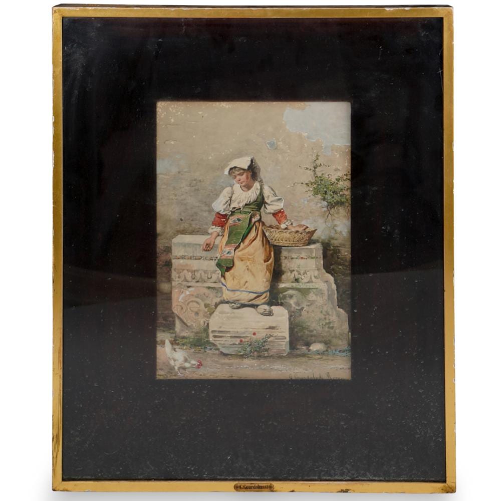 Guerrino Guardabassi comparable auction result: guerrino guardabassi italian 1841 1893 watercolor painting