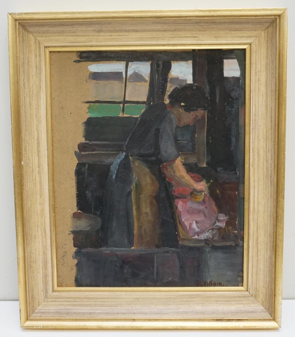 Pierre Villain comparable auction result: pierre villain 1880 1950 oil on board