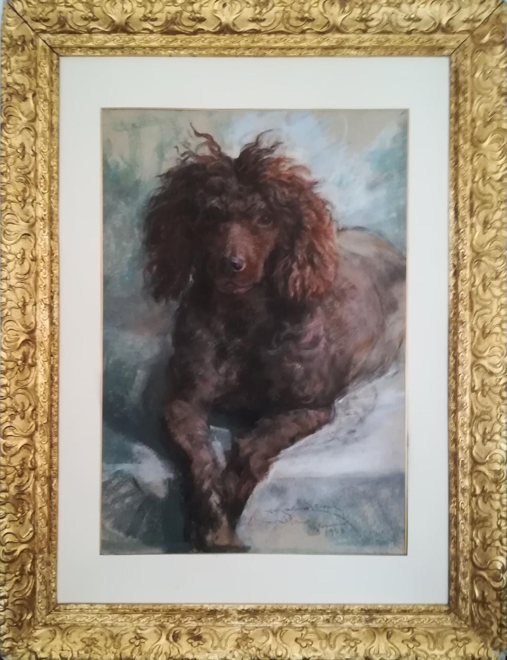 Marino Lenci comparable auction result: marino lenci cane a riposo