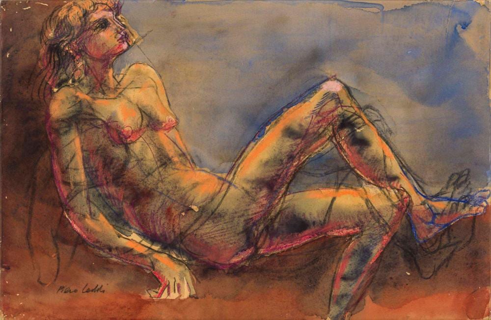 Piero Leddi comparable auction result: piero leddi nudo disteso