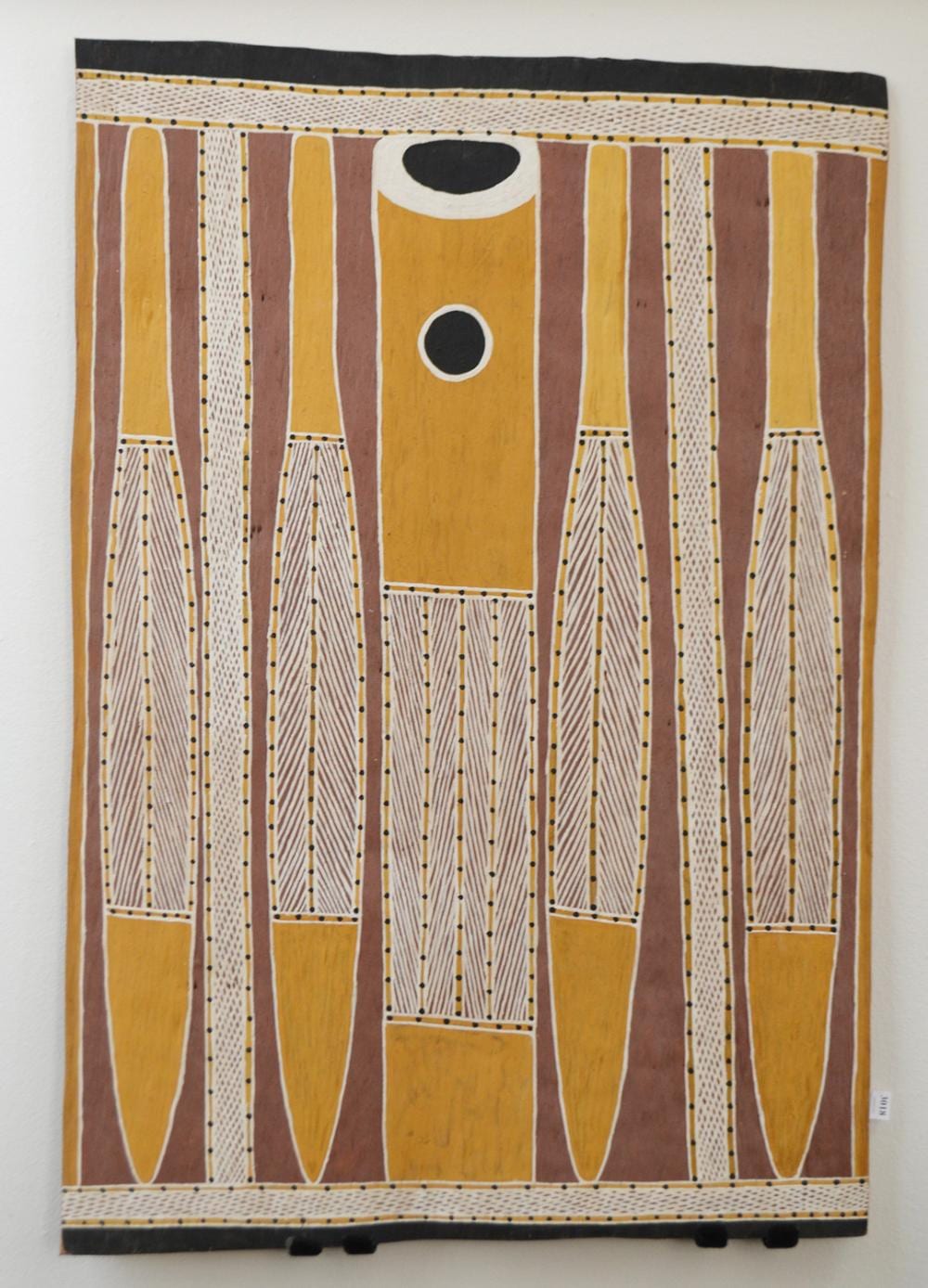 Jimmy Wululu comparable auction result: jimmy wululu 1936 2005 untitled 1995 natural earth pigments on bark