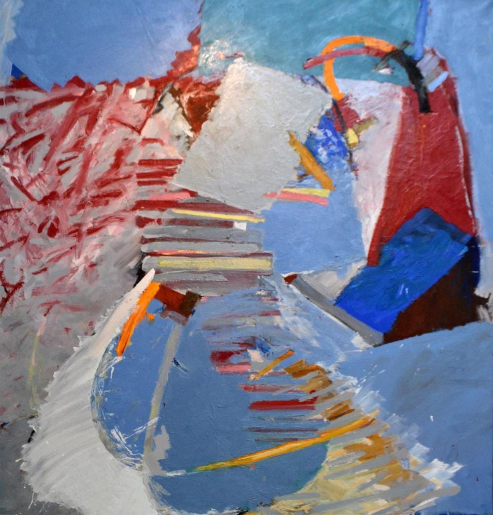 Rod Withers comparable auction result: rod withers abstract 1982 oil on canvas 152 x 122cm