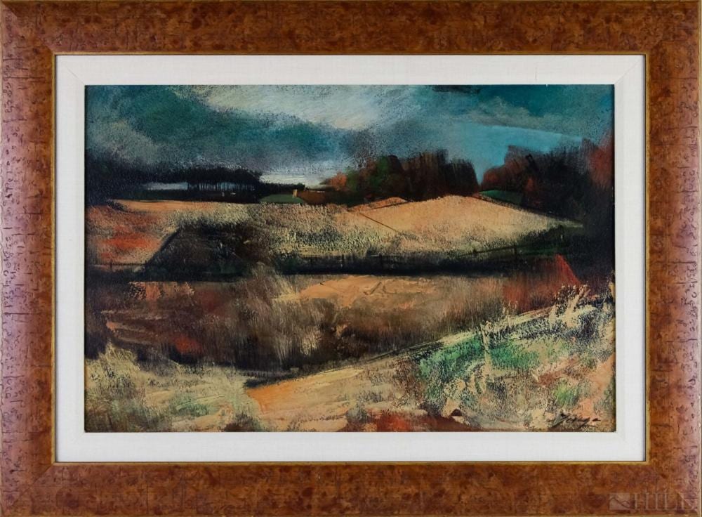 Andrea De Zerega comparable auction result: andrea de zerega 1916 1990 italy modern landscape
