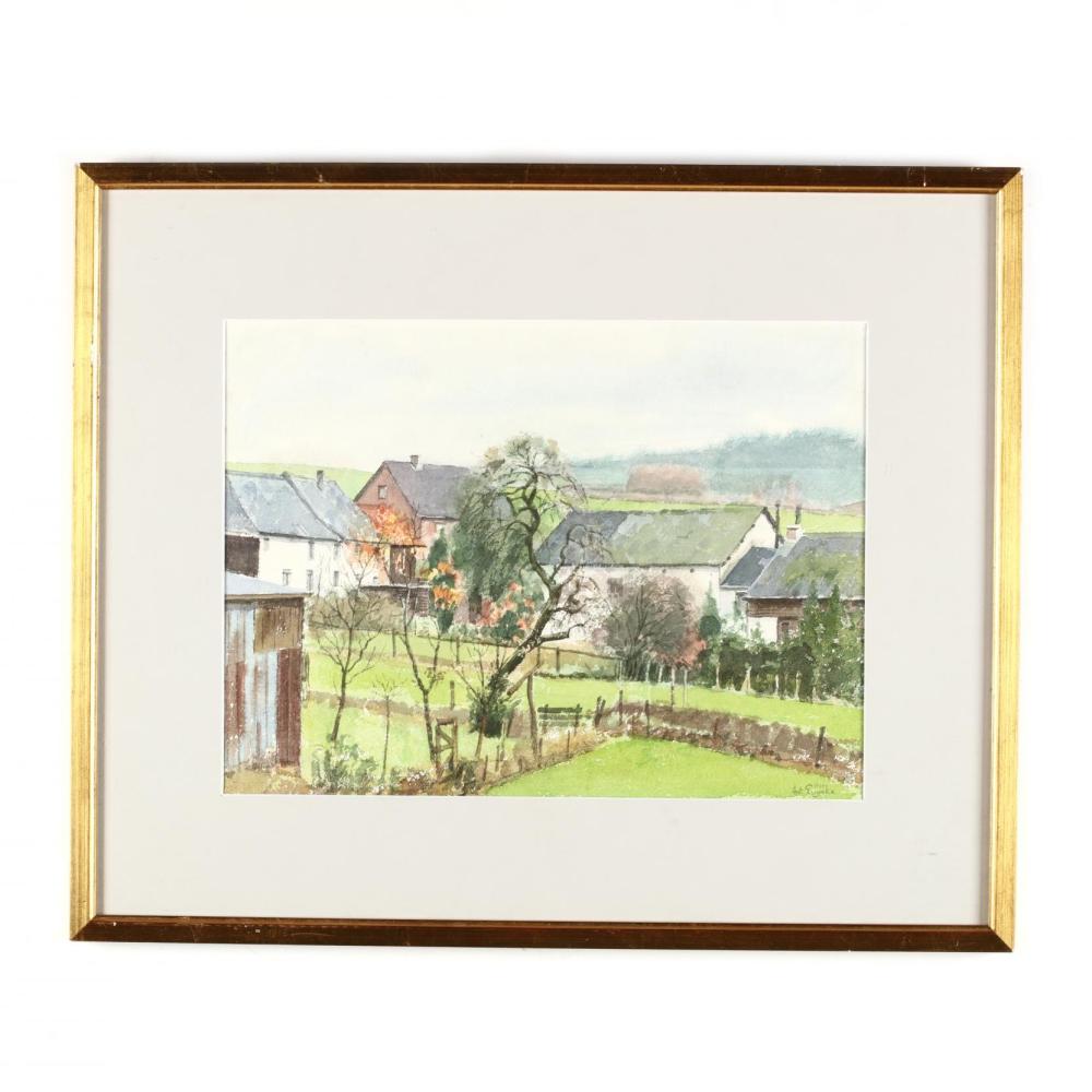 Antoon Luyckx comparable auction result: antoon luyckx belgian 1922 2017 village landscape