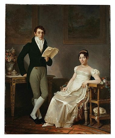 Marguerite Gérard comparable auction result: marguerite g rard grasse 1761 1837 paris portrait of a lady and a gentleman in an interior