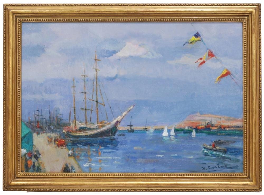 Domènec Carles Rosich comparable auction result: dom nec carles rosich 1888 1962 port of barcelona 1962