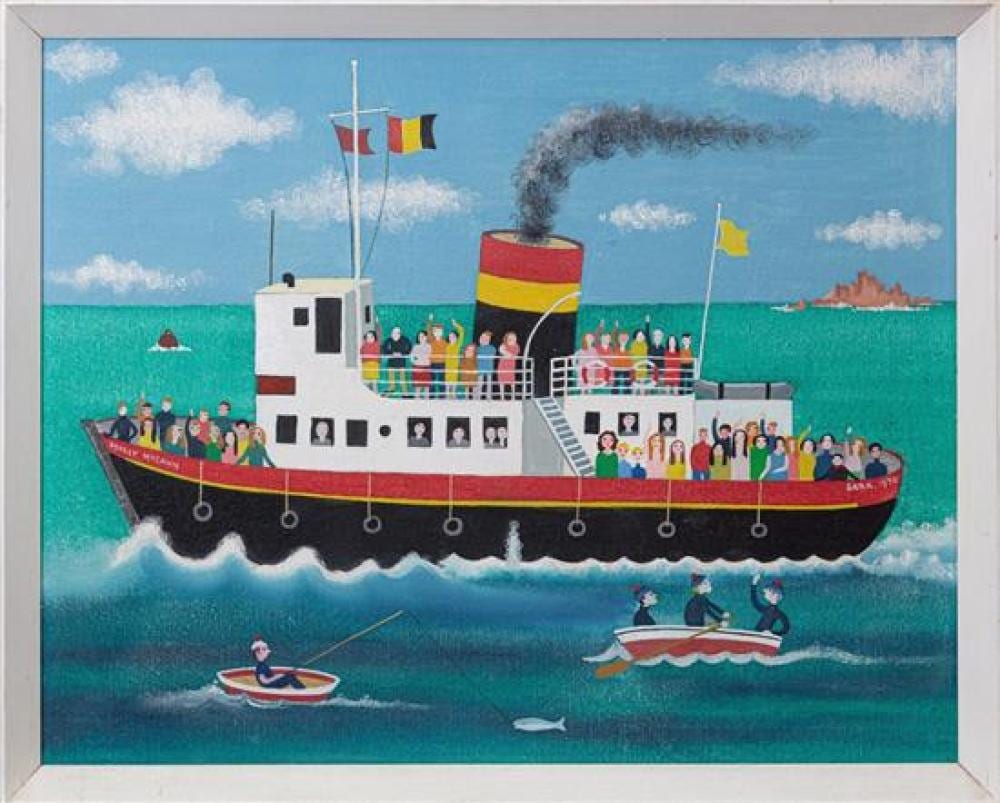 molly mccann british 1913 2005 all aboard the sark boat acrylic on board signed and dated 1976 · Martel Maides · 2019-10-17 Molly McCann comparable auction result: molly mccann british 1913 2005 all aboard the sark boat acrylic on board signed and dated 1976