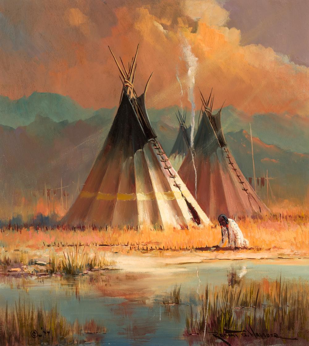 Robert Wagoner comparable auction result: robert wagoner indian camp on the river