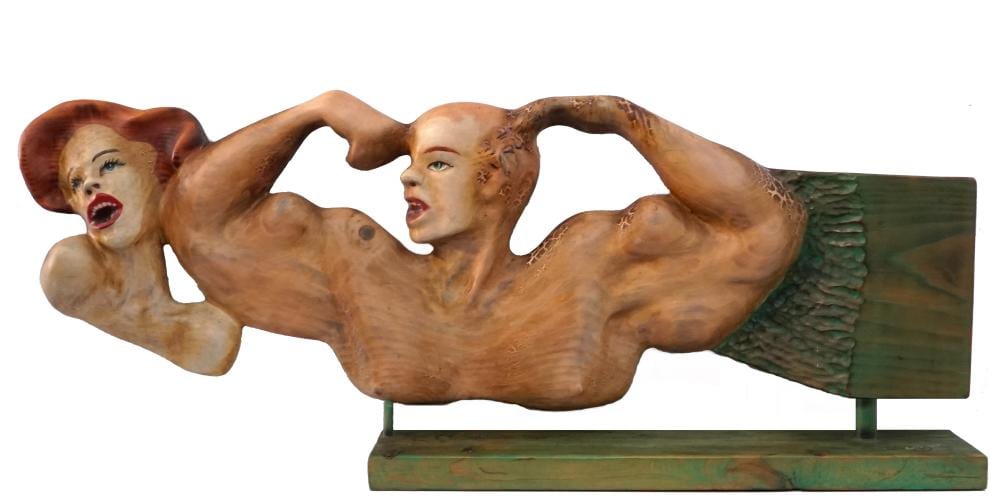 Rod Dudley comparable auction result: rod dudley 1935 untitled 1982 l 124 5cm h 50cm base 76 5 x 19 5cm