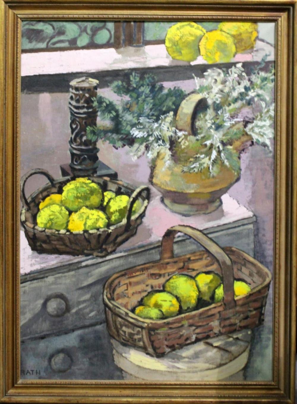 Hildegard Rath comparable auction result: signed hildegard rath oil on canvas