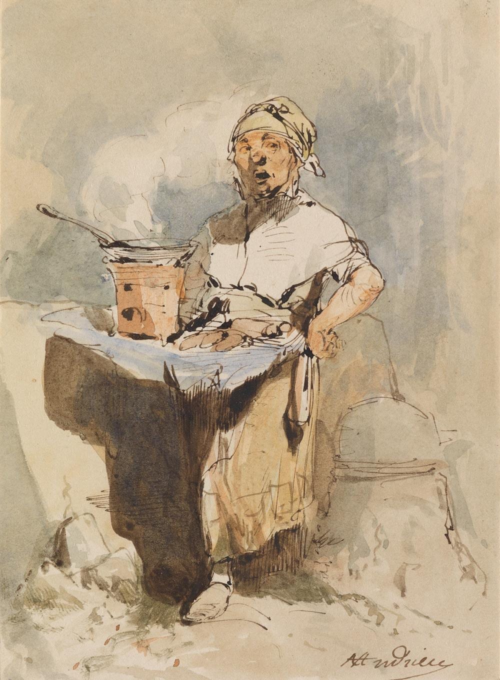 cl ment auguste andrieux paris 1829 1880 samois sur seine two watercolors · Swann Auction Galleries · 2019-11-05 Clément Auguste Andrieux comparable auction result: cl ment auguste andrieux paris 1829 1880 samois sur seine two watercolors