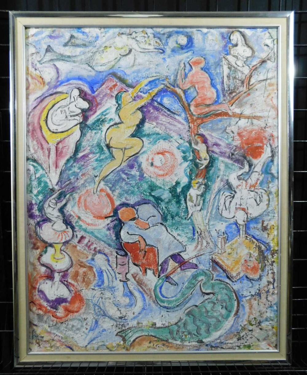 Michael Disfarmer comparable auction result: michael meyer oil on masonite dream painting