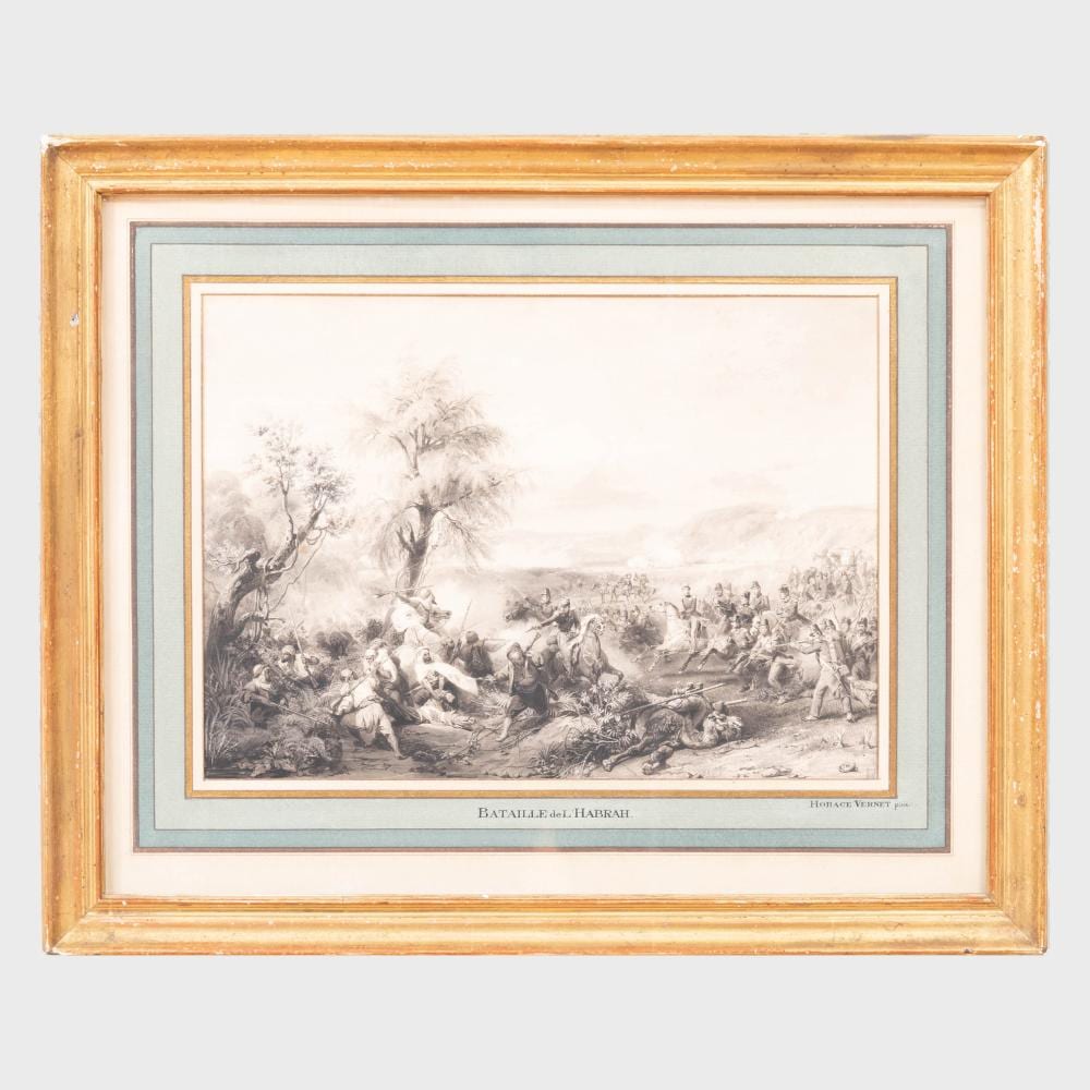 Edouard Girardet comparable auction result: edouard girardet 1819 1880 the battle of habre after horace vernet