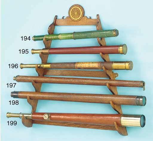 Francesco (1829) Mancini comparable auction result: a fine early 19 t h century 2in single draw marine telescope by stebbing presented by lord