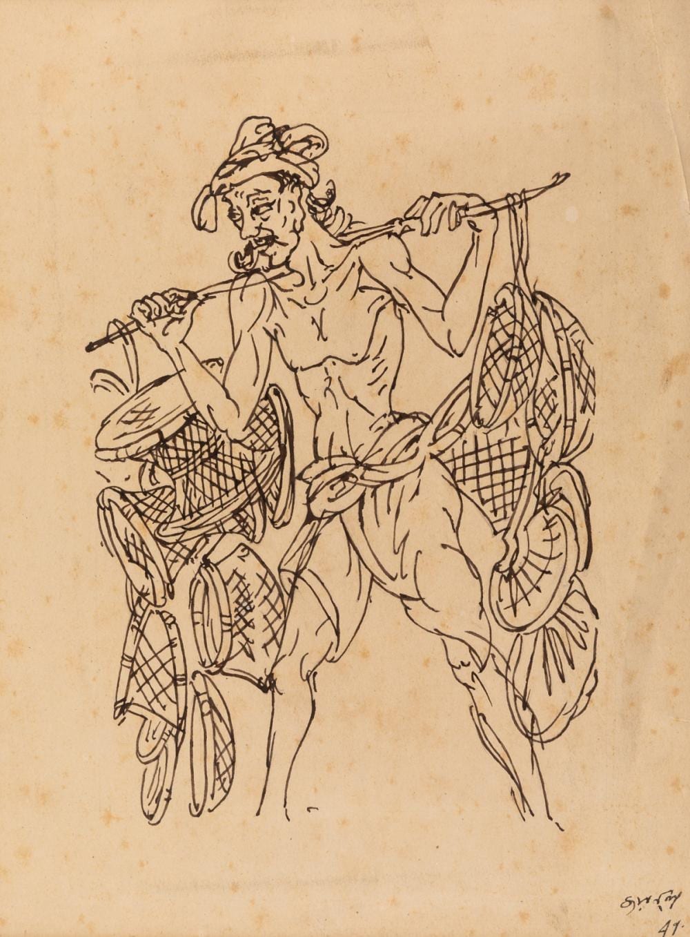 Zainul Abedin comparable auction result: zainul abedin bangladeshi 1917 1976
