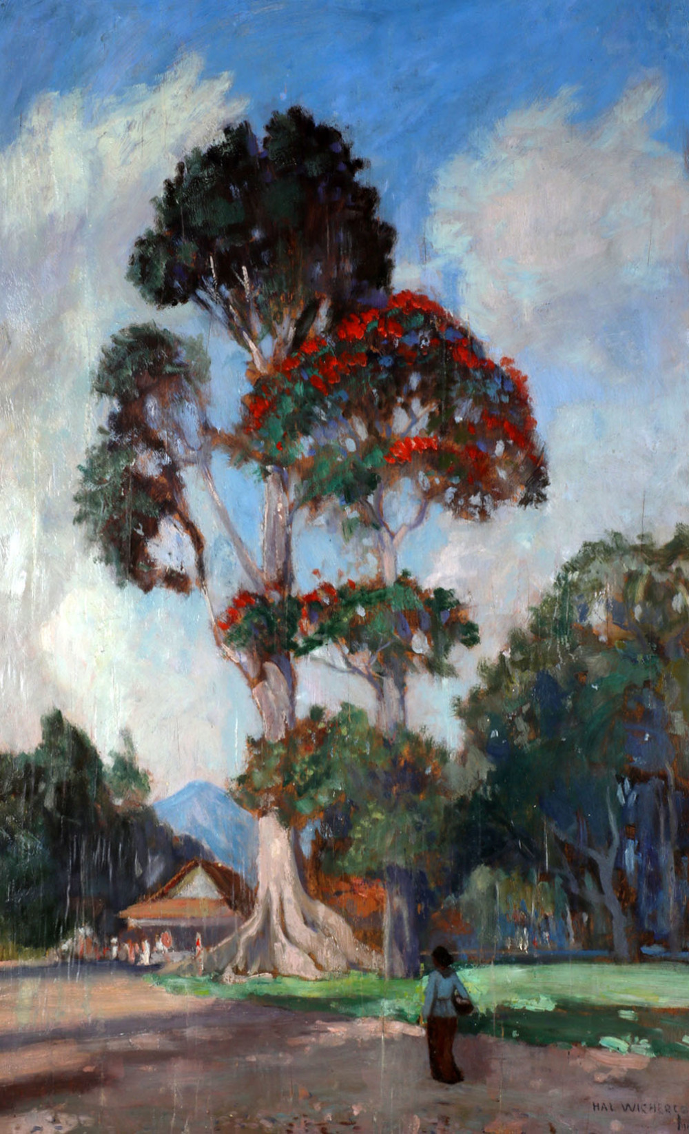 Hendrik Arend Ludolf Wichers comparable auction result: hal wichers 1893 1968 indonesian landscape with tree oil